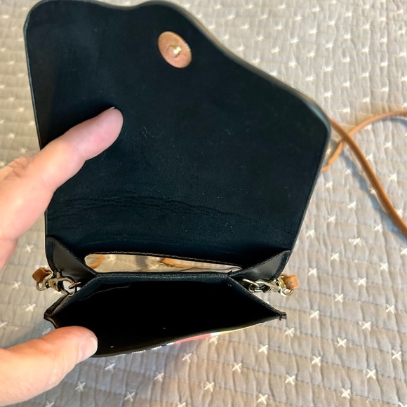 2 for $20 Bijoux Terner Multicolor Striped Cellphone Holder Crossbody Bag - Picture 4 of 5